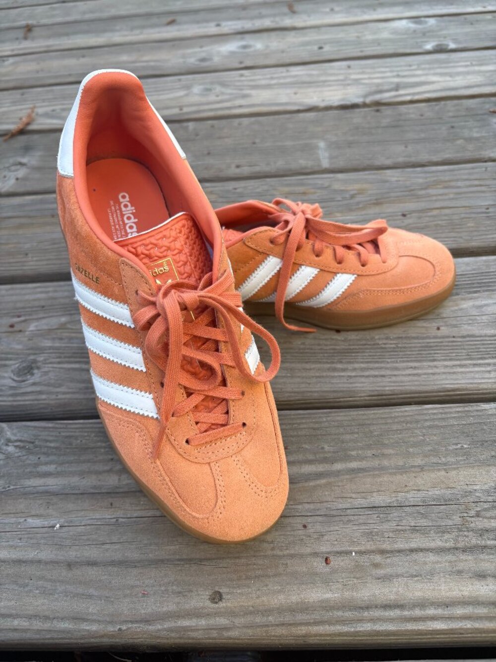 Excellent condition Adidas Gazelle "Hazy Copper" Gum, size 6.5